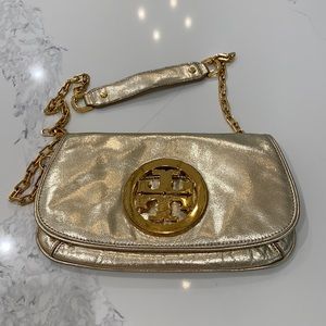 Tory Burch Gold Metallic Crossbody
